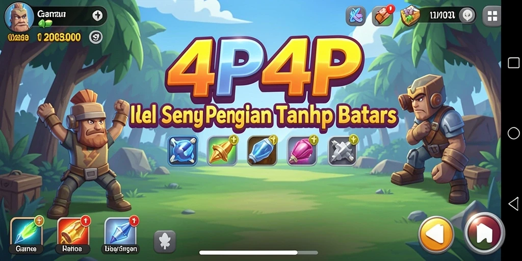 Screenshot gameplay 4P4P menampilkan karakter aktif dalam misi Idle.