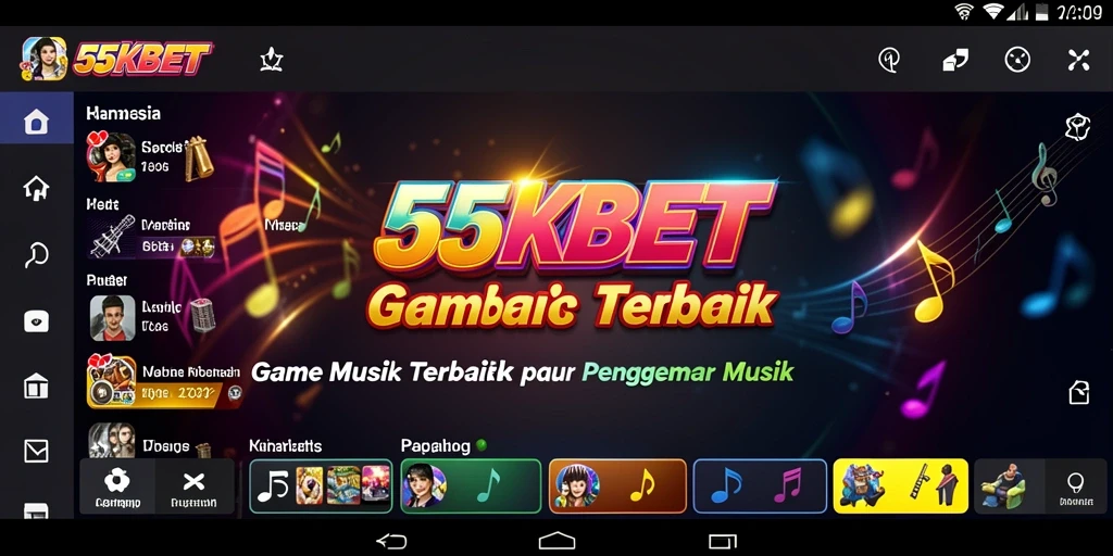 Tangkapan layar dari gameplay seru 55KBET yang menampilkan interaksi musik.