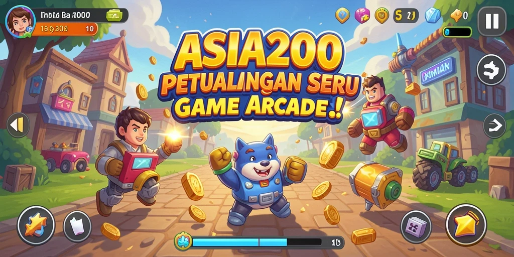 Screenshot ASIA200 menunjukkan keseruan gameplay Arcade yang penuh tantangan.