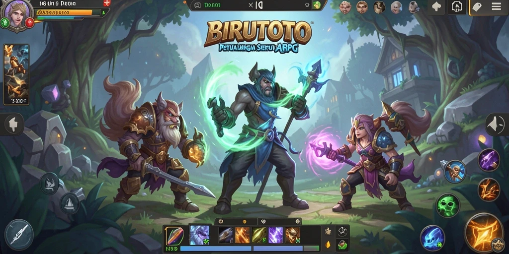 Tampilan gameplay menarik dalam BIRUTOTO, dengan aksi seru dan grafis memukau.