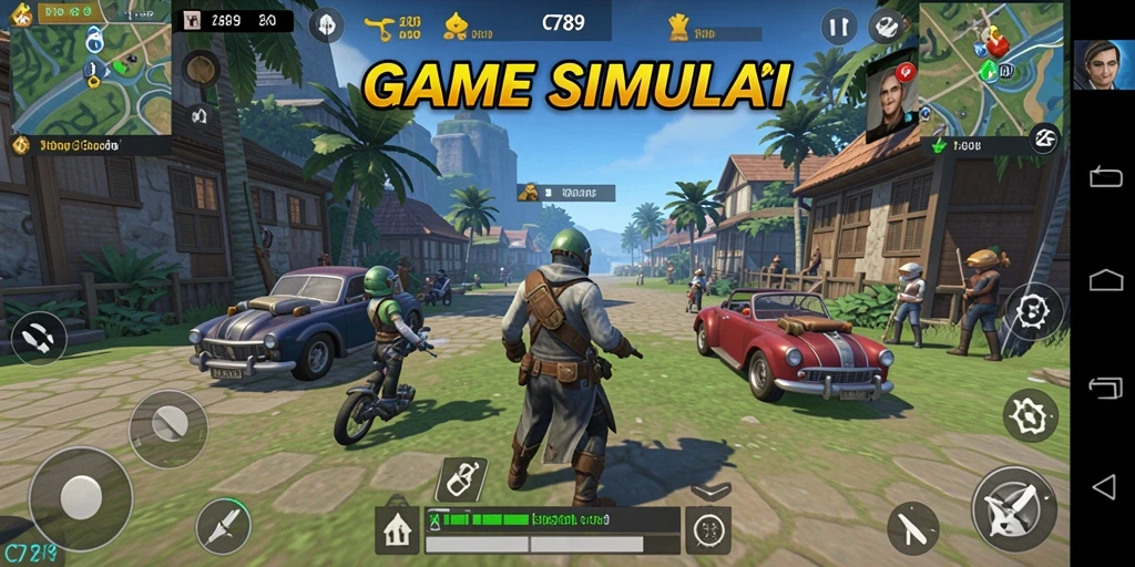 Tampilan gameplay C789 dengan pengalaman simulasi yang interaktif.
