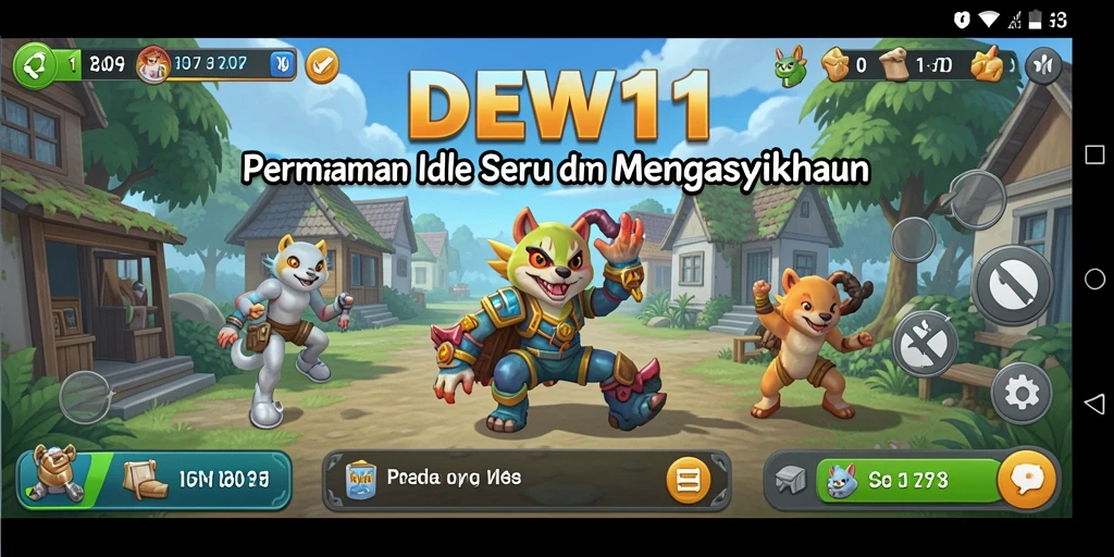 Tampilan gameplay menarik dari DEWI11 yang seru dan dinamis.