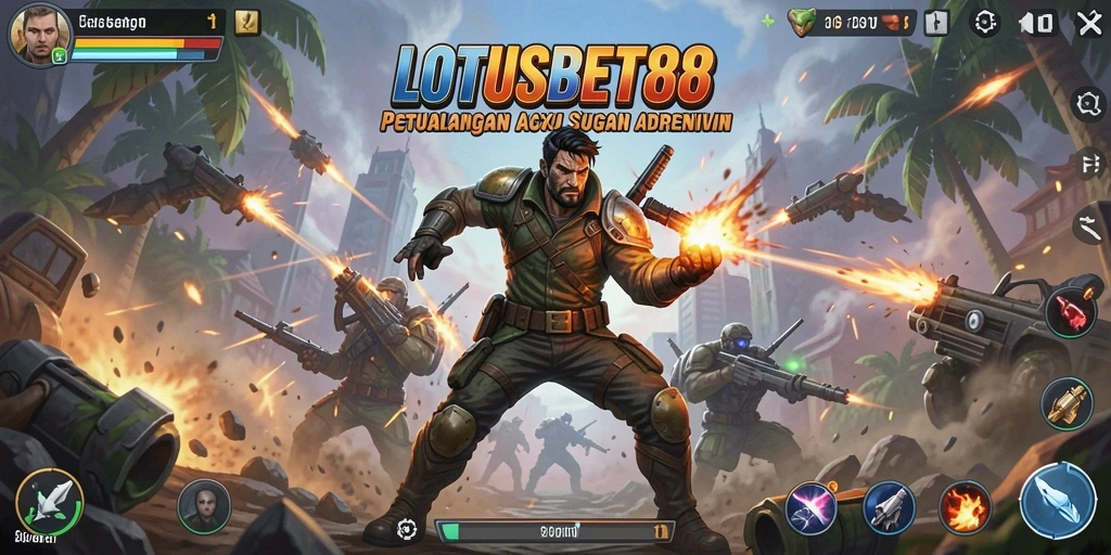 Tampilan aksi mendebarkan dalam LOTUSBET88 dengan grafis menawan.