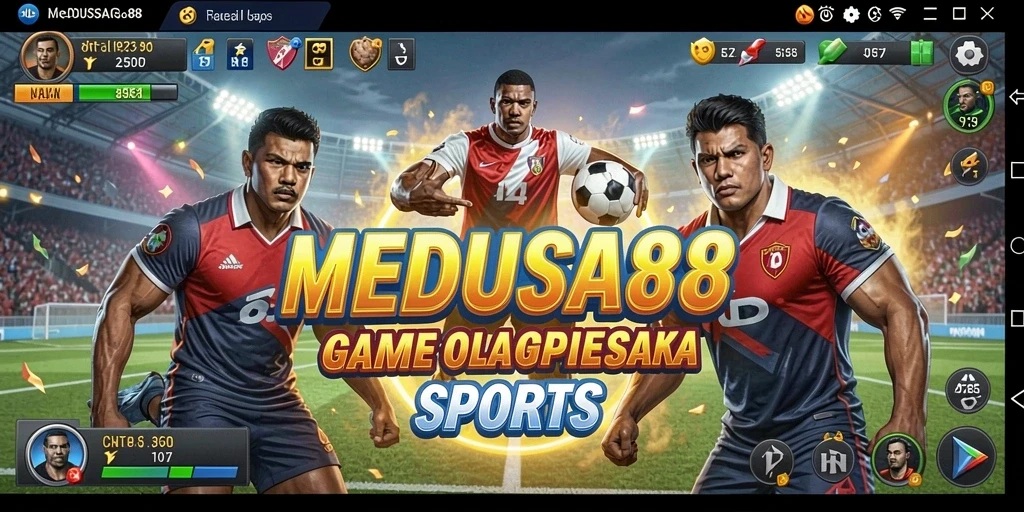 Tampilan gameplay menarik dari MEDUSA88 menampilkan aksi olahraga yang mendebarkan.