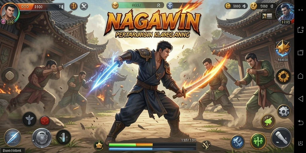 Tampilan menegangkan dari pertarungan dalam NAGAWIN.