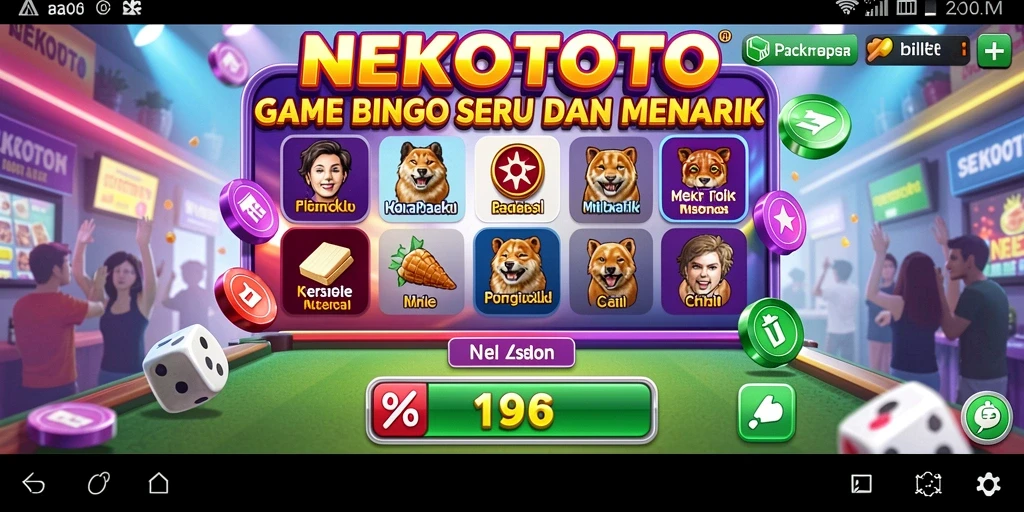 Tampilan seru dan interaktif gameplay NEKOTOTO.