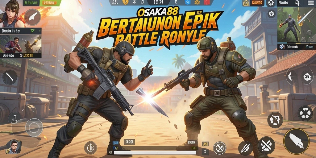 Tampilan gameplay epik di OSAKA88, menghadirkan pertempuran intens.
