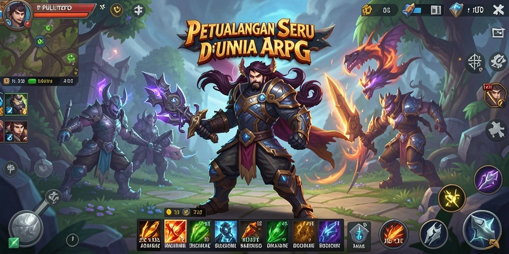 Tampilan gameplay menegangkan dalam dunia ARPG PULITOTO.