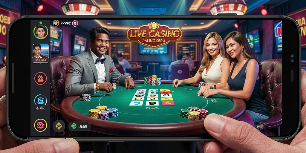 Tampilan screenshot RPVIP2 menunjukkan pengalaman bermain Live Casino yang menarik.