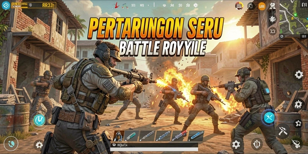 Gameplay menegangkan di RR33 dengan aksi pertarungan intens.