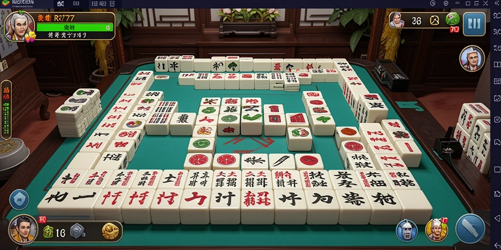 Screenshot gameplay RR777 yang menampilkan pengalaman bermain Mahjong yang menarik.