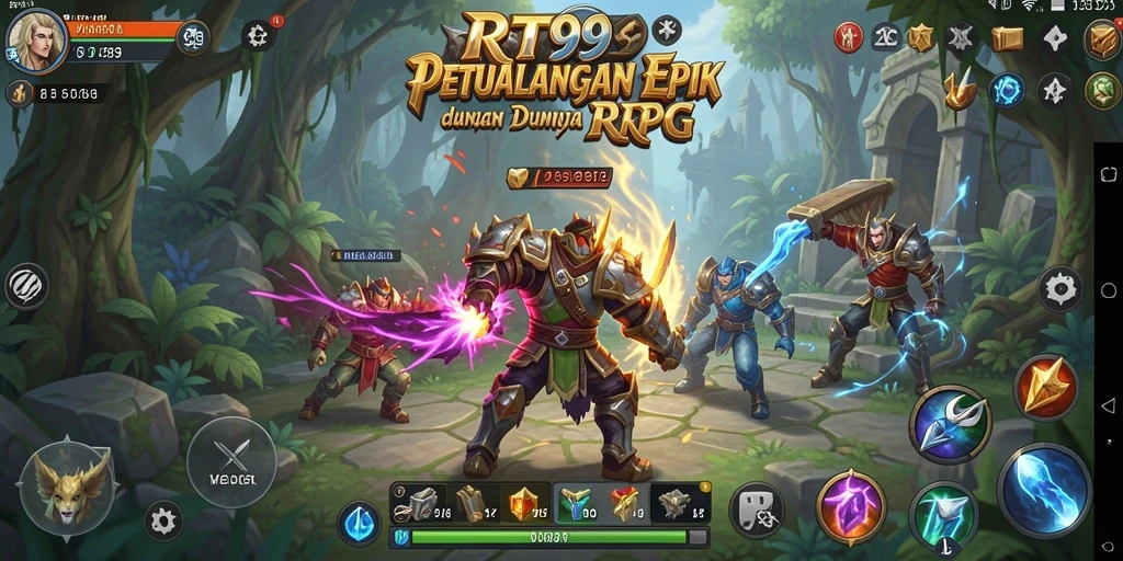 Tampilan menakjubkan dari gameplay RPG di RT99.