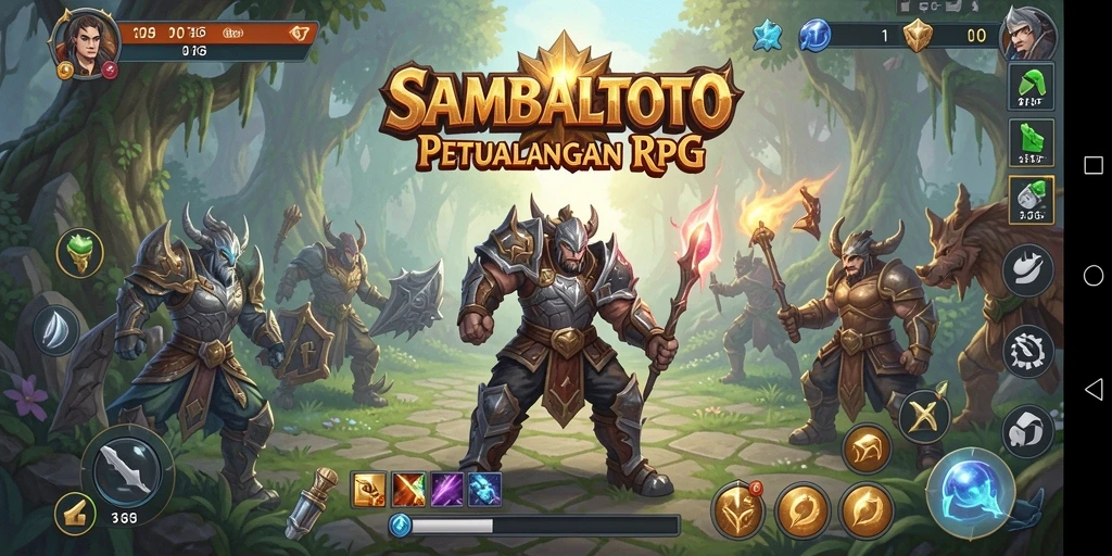 Tampilan menarik dari gameplay RPG SAMBALTOTO yang penuh aksi.