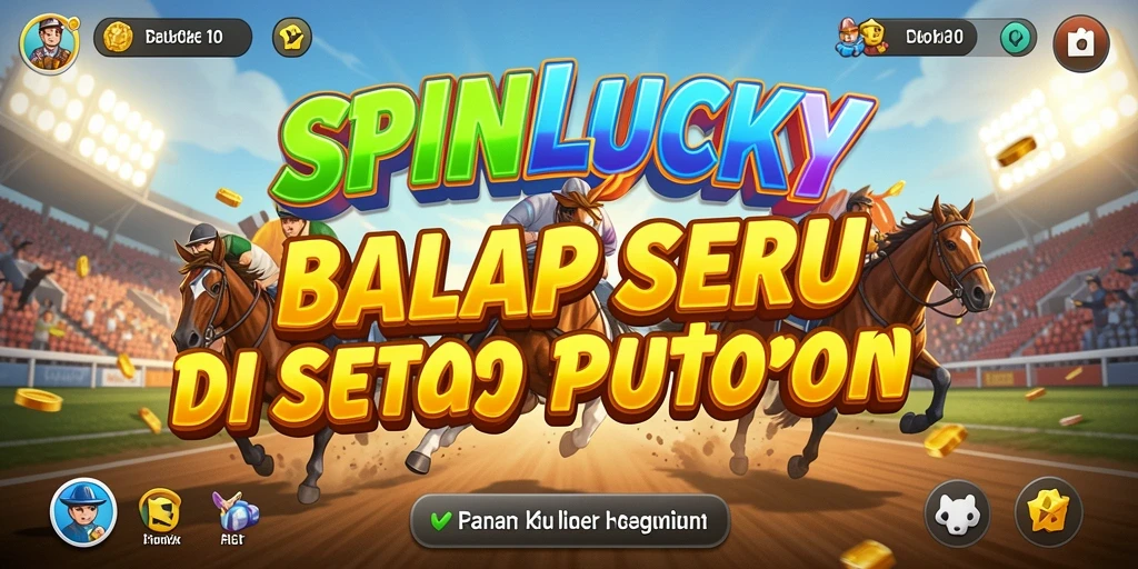 Tampilan gameplay menegangkan dan grafis yang memukau dari SPINLUCKY.