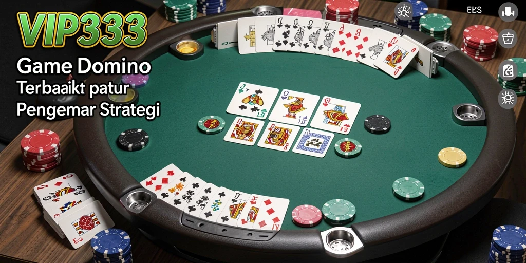Tangkapan layar gameplay Domino yang seru dari VIP333.